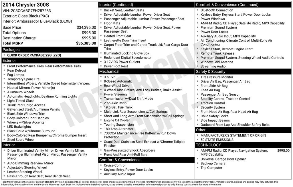 Used 2014 Black Chrysler S image 7