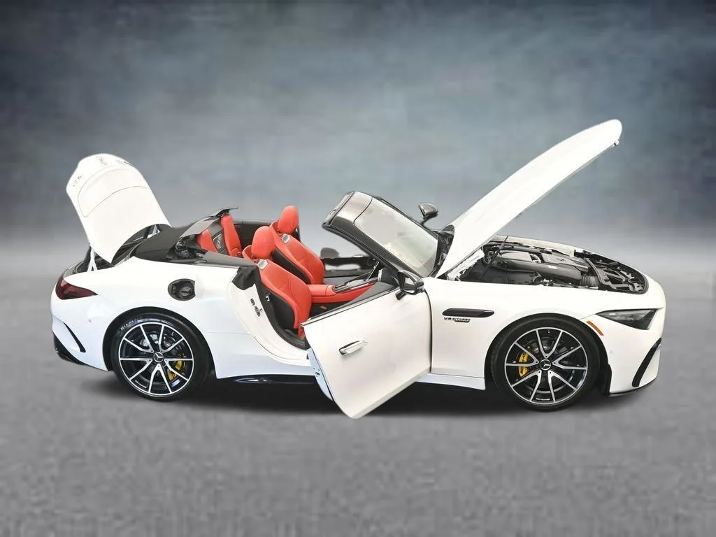 Used 2022 White Mercedes-Benz SL 63 AMG® image 79