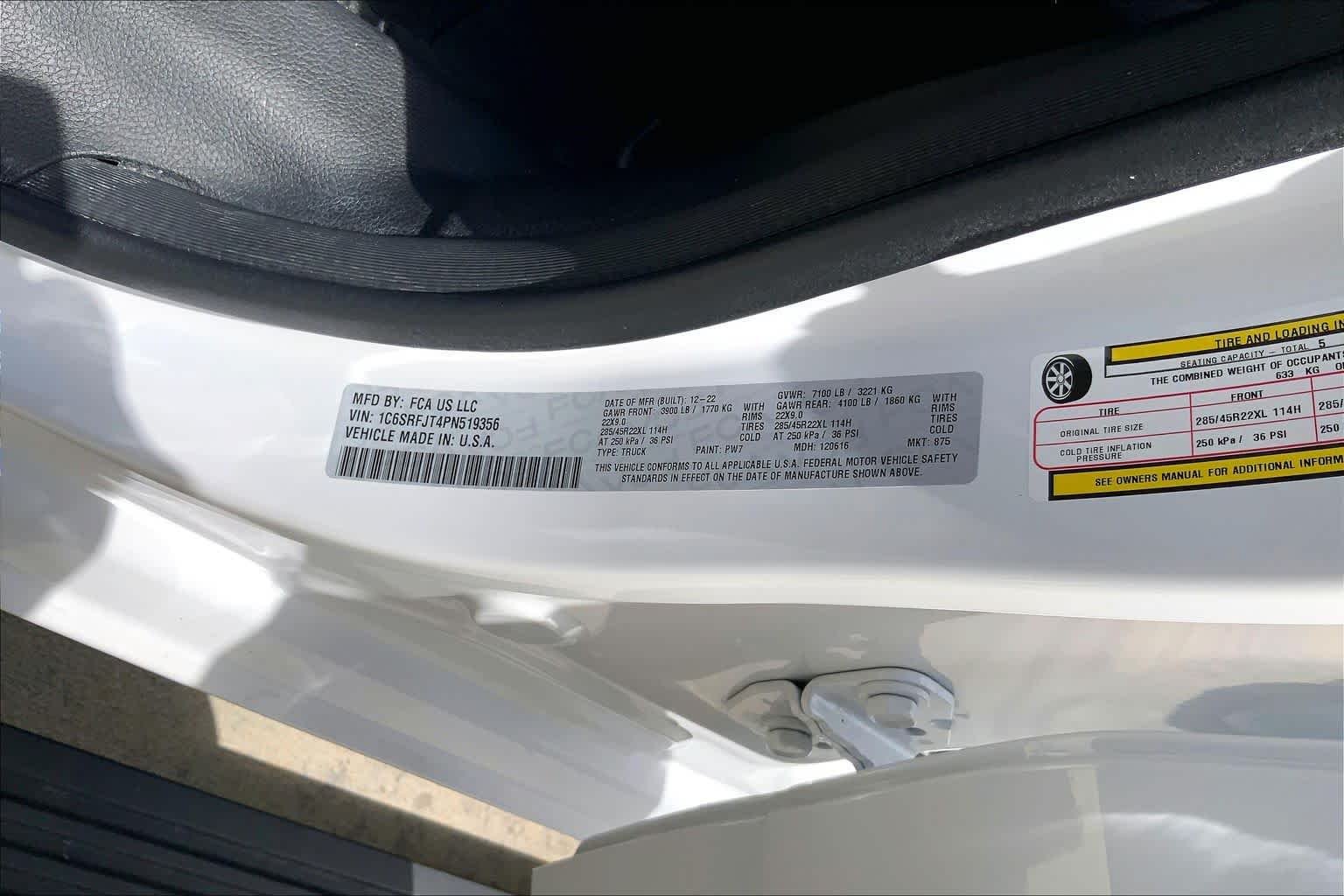 Used 2023 Bright White Clearcoat Ram Laramie image 34