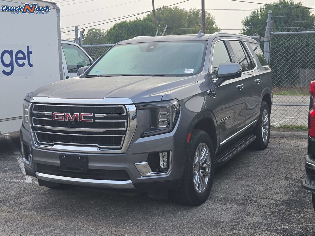 Used 2021 SATIN STEEL METALLIC GMC SLT image 3