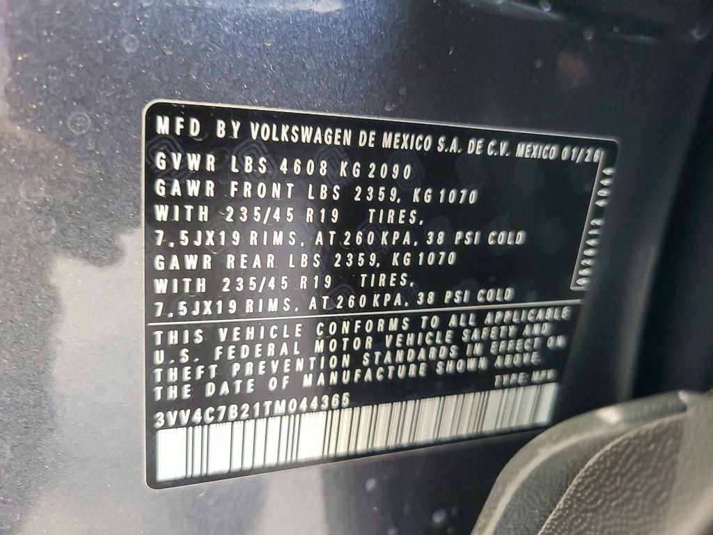 New 2026 Platinum Gray Metallic Volkswagen 1.5T SEL image 20