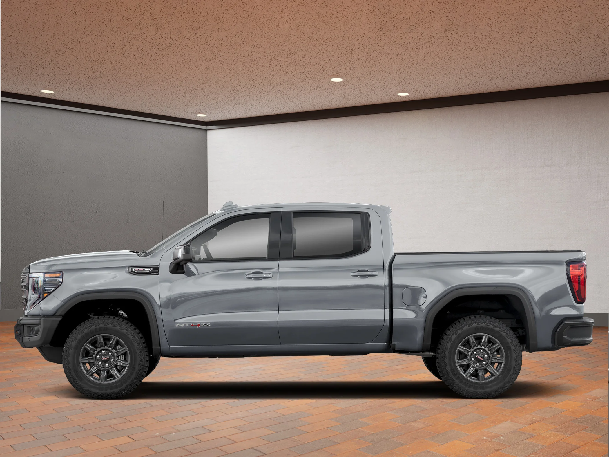 New 2026 Grey GMC Crew Cab Short Box 4-Wheel Drive AT4X image 3