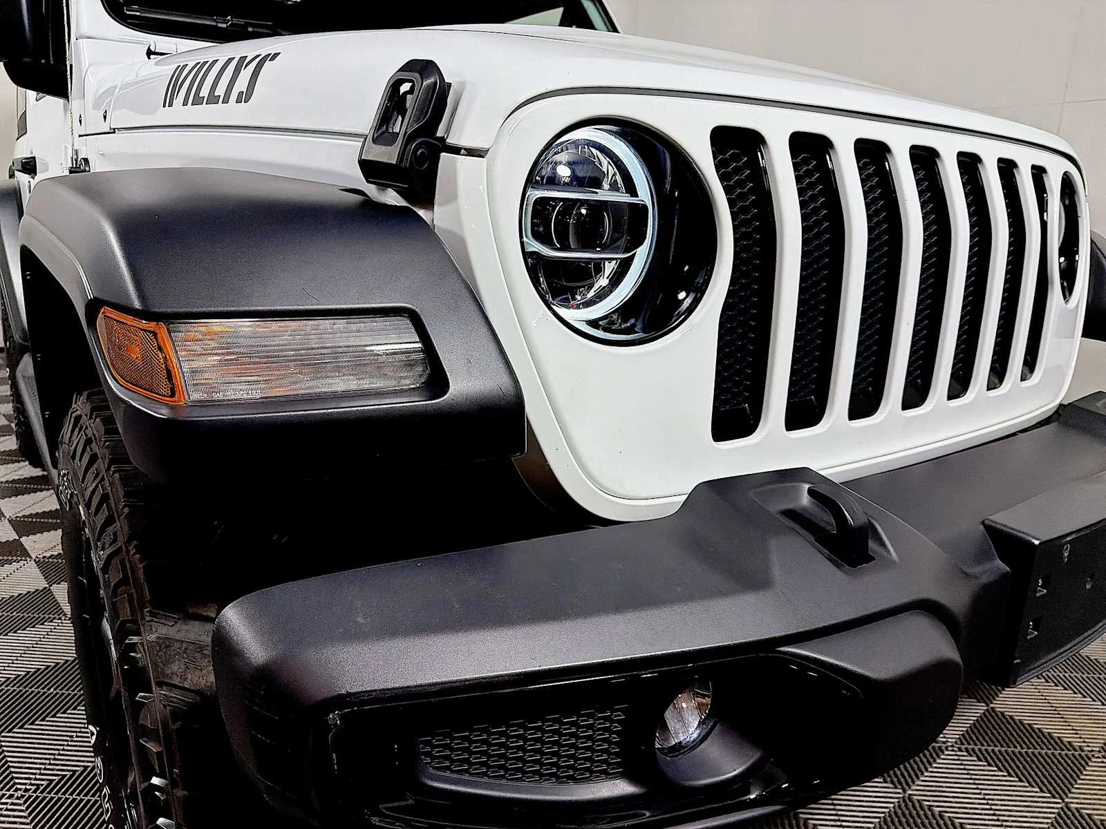 Used 2021 Bright White Clearcoat Jeep Willys image 24