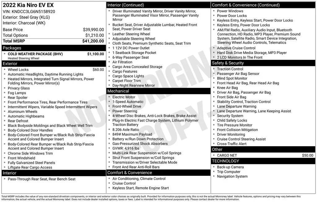 Used 2022 Gray Kia EX image 17