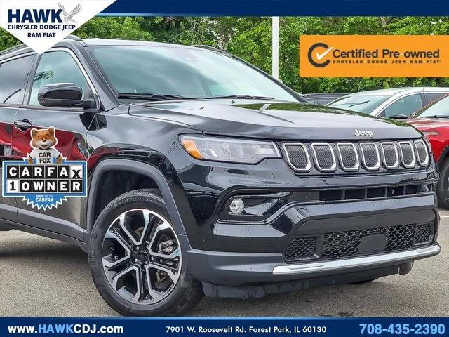Certified Used 2022 Black Jeep Limited image 2
