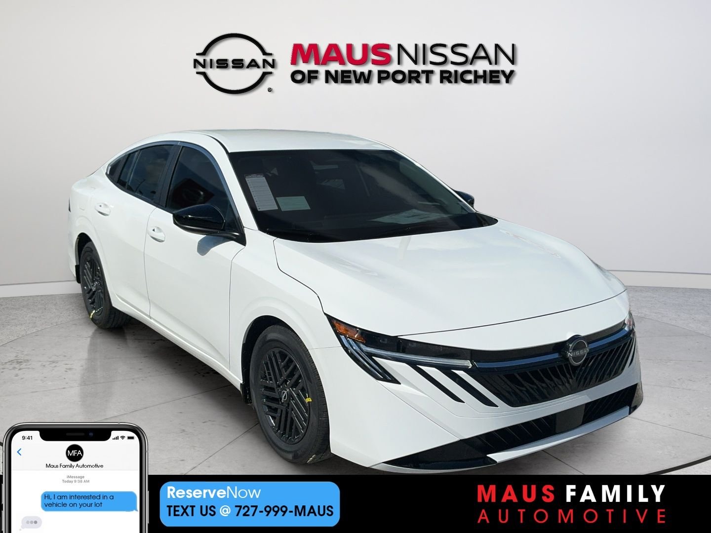 New 2027 White Nissan SV image 1