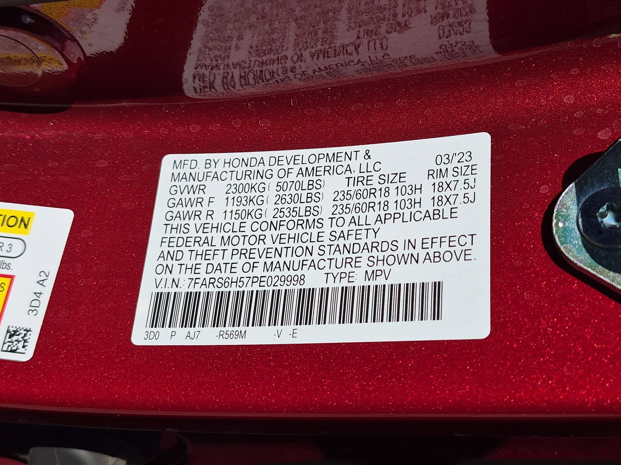 Used 2023 Red Honda Sport image 31