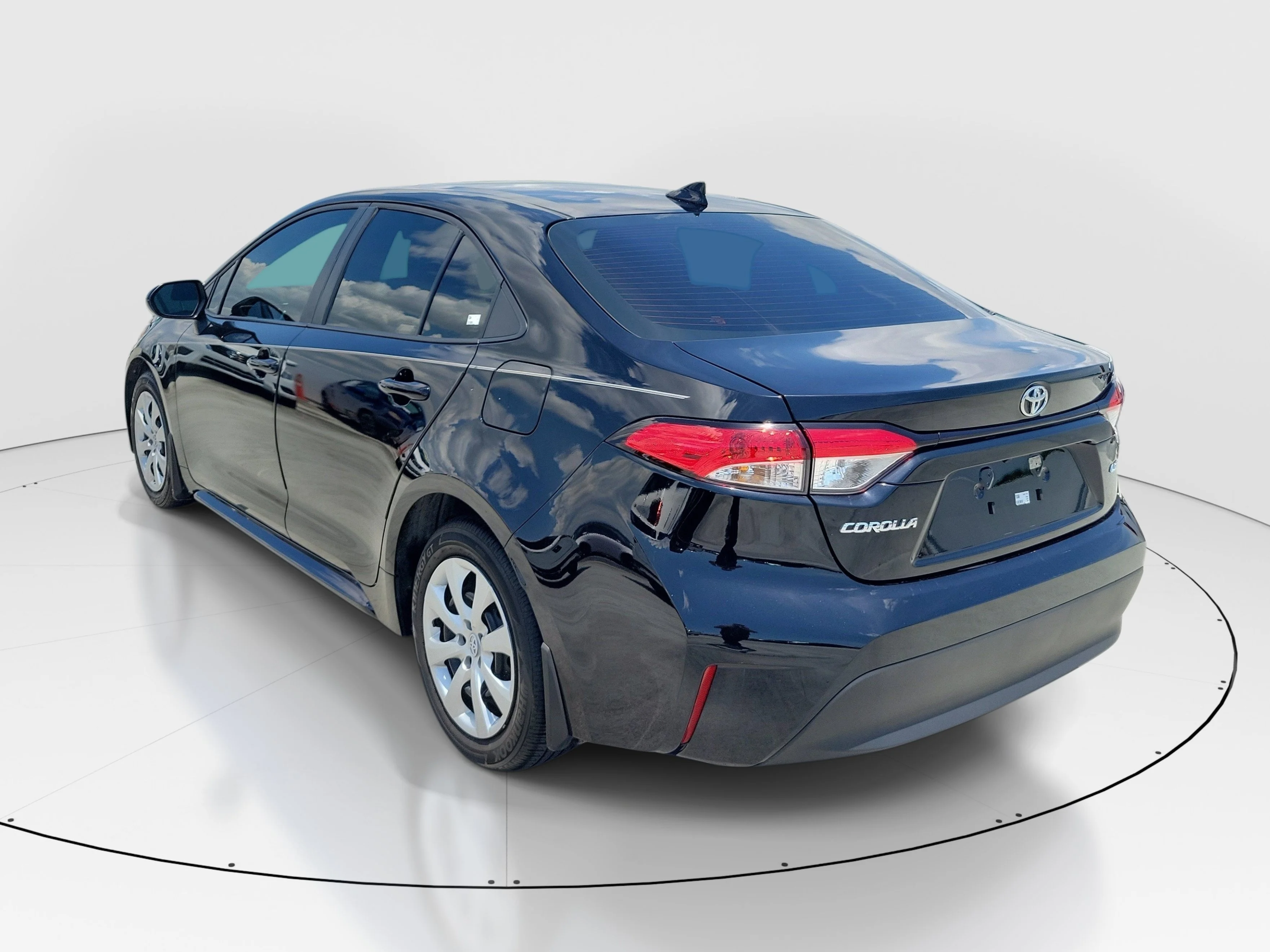 Used 2025 Midnight Black Metallic Toyota LE image 4