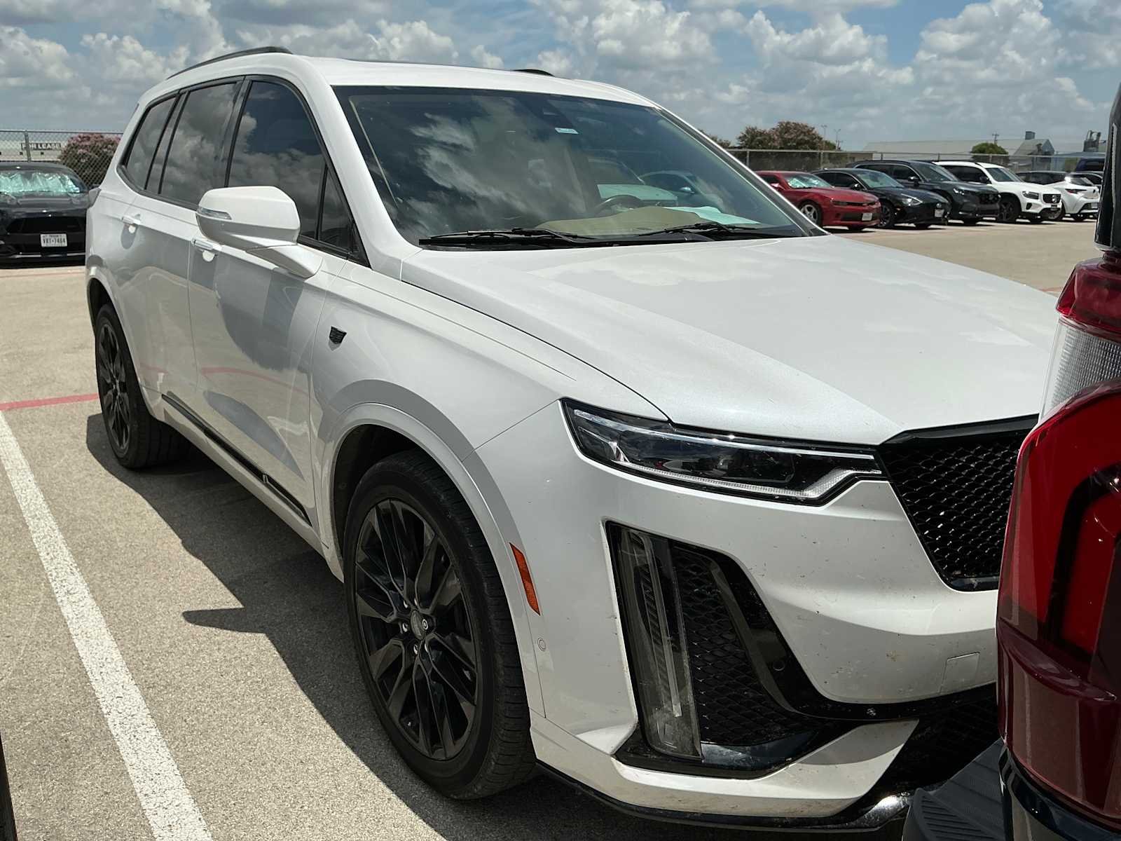 Used 2020 Crystal White Tricoat Cadillac AWD Sport image 2