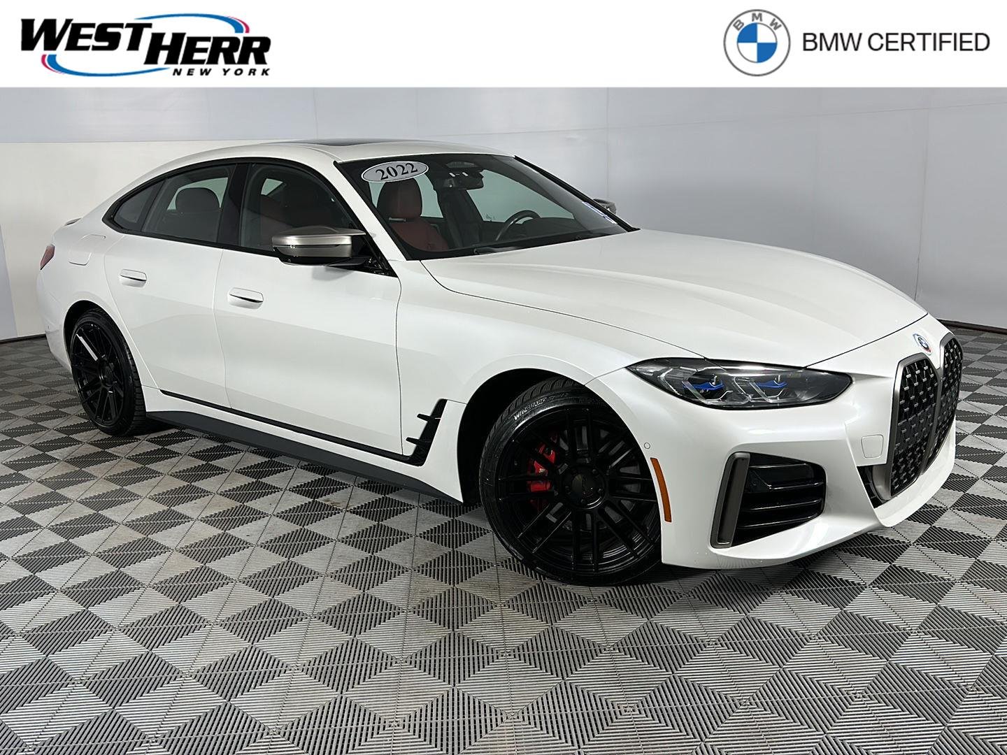 Certified Used 2022 Mineral White Metallic BMW M440i xDrive image 1