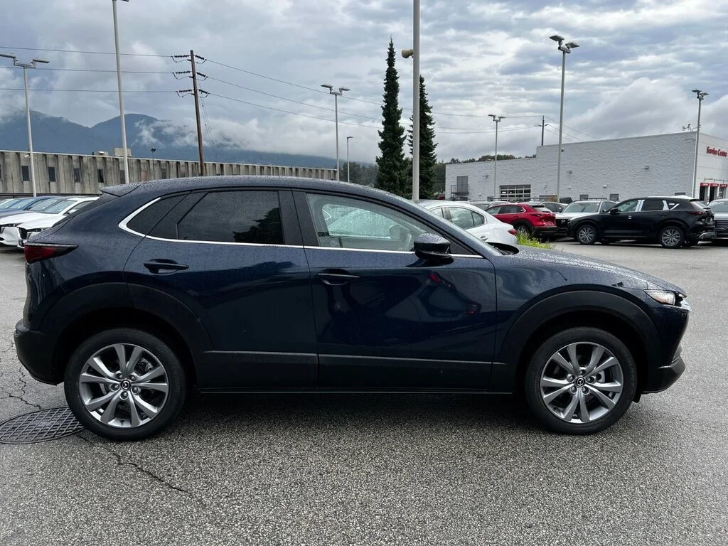 Certified Used 2023 Deep Crystal Blue Mica Mazda GS AWD at GS AWD with Luxury Package. Leatherette, image 5