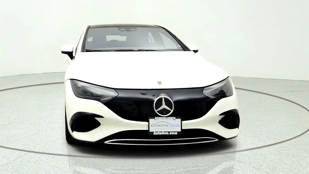 Used 2023 Polar White Mercedes-Benz EQE 350 4MATIC®+ Sedan w/ Driver Assistance & DIGITAL LIGHT image 2