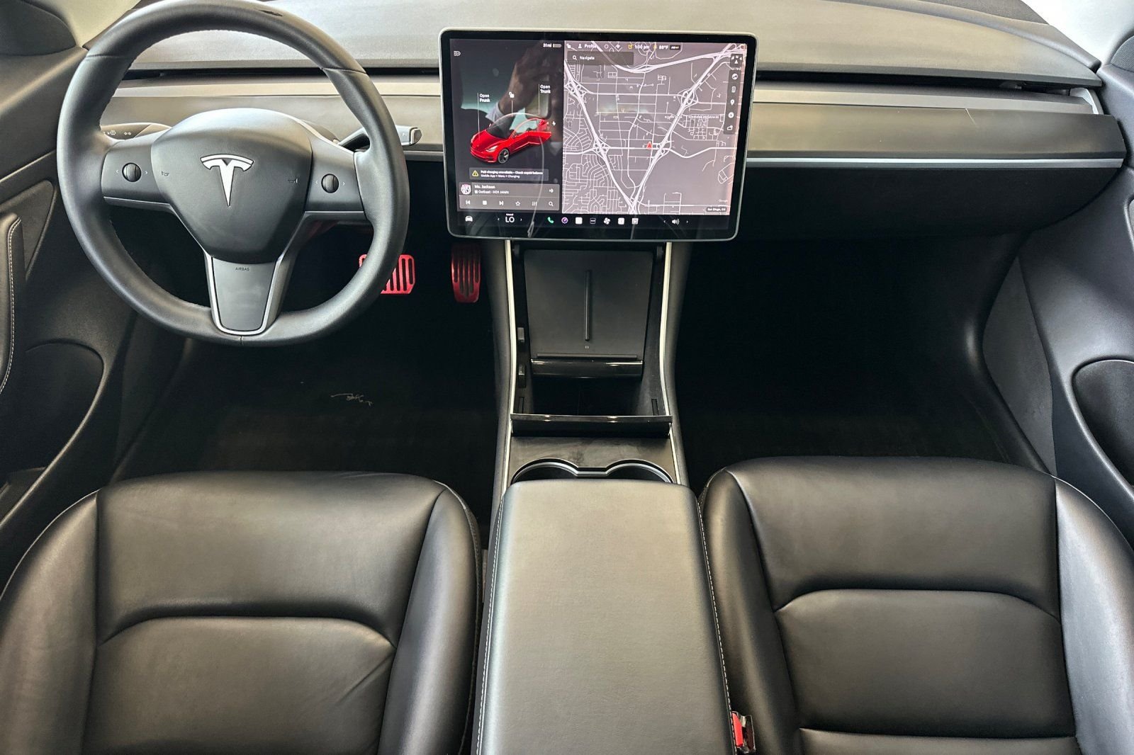 Used 2020 Red Multi-Coat Tesla Standard Range Plus image 12