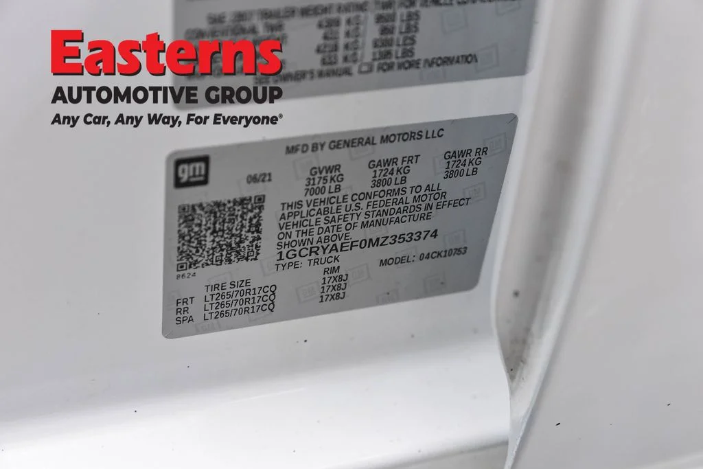 Used 2021 White Chevrolet WT image 35
