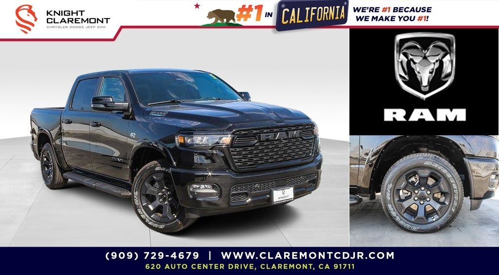 New 2026 Diamond Black Crystal Pearlcoat Ram Big Horn/Lone Star image 1