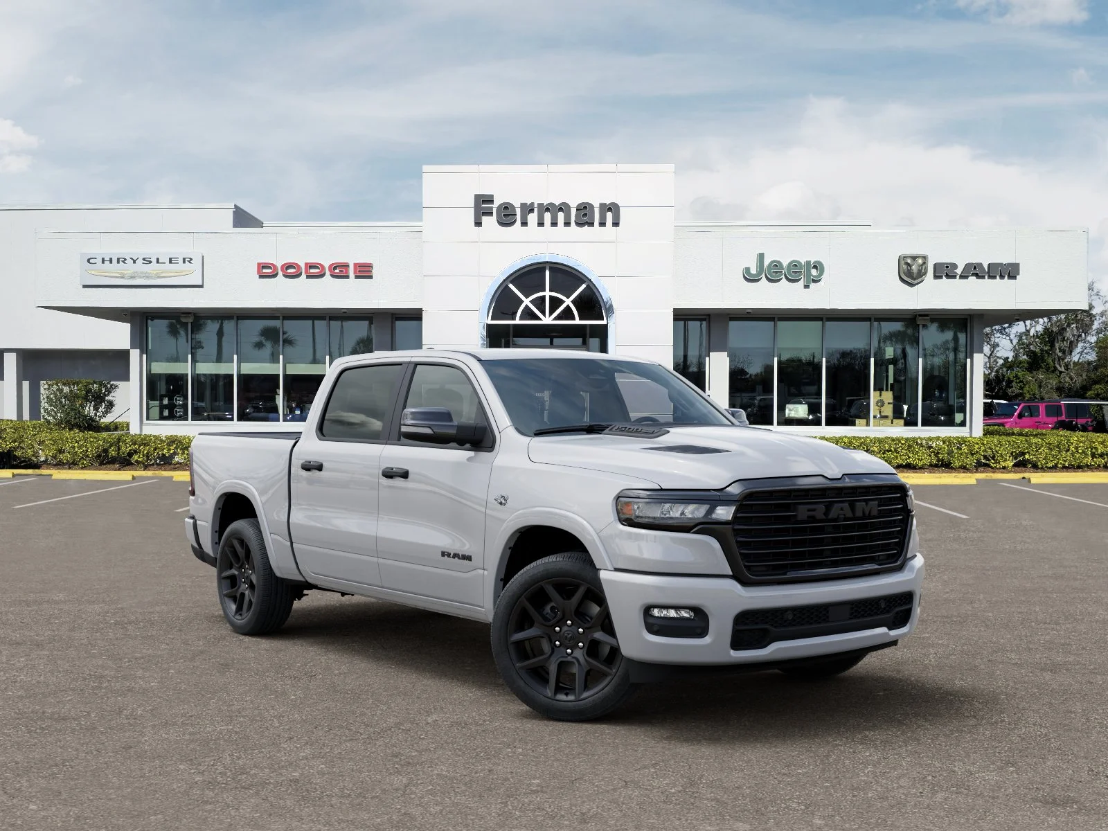 New 2026 Ivory White Tri-Coat Pearl-Coat Exterior Paint RAM Laramie image 31