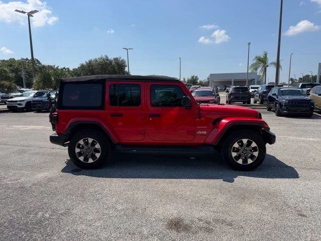 Used 2020 Red Jeep Unlimited Sahara image 6