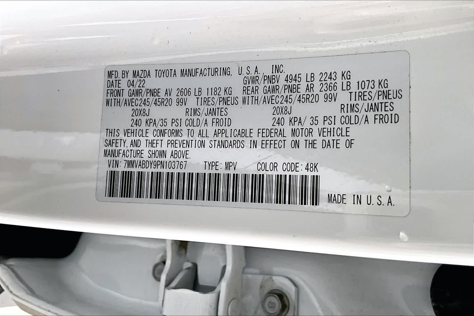 Used 2023 Wind Chill Pearl Mazda 2.5 Turbo Premium Package image 33