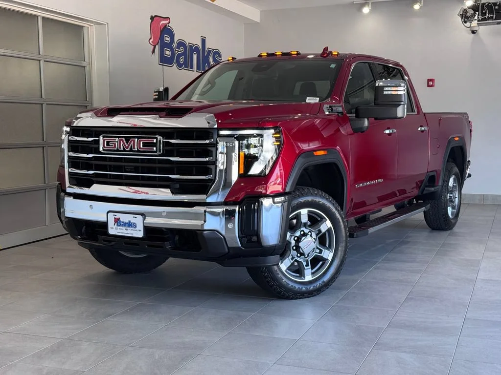 Certified Used 2025 Volcanic Red Tintcoat GMC SLT image 2