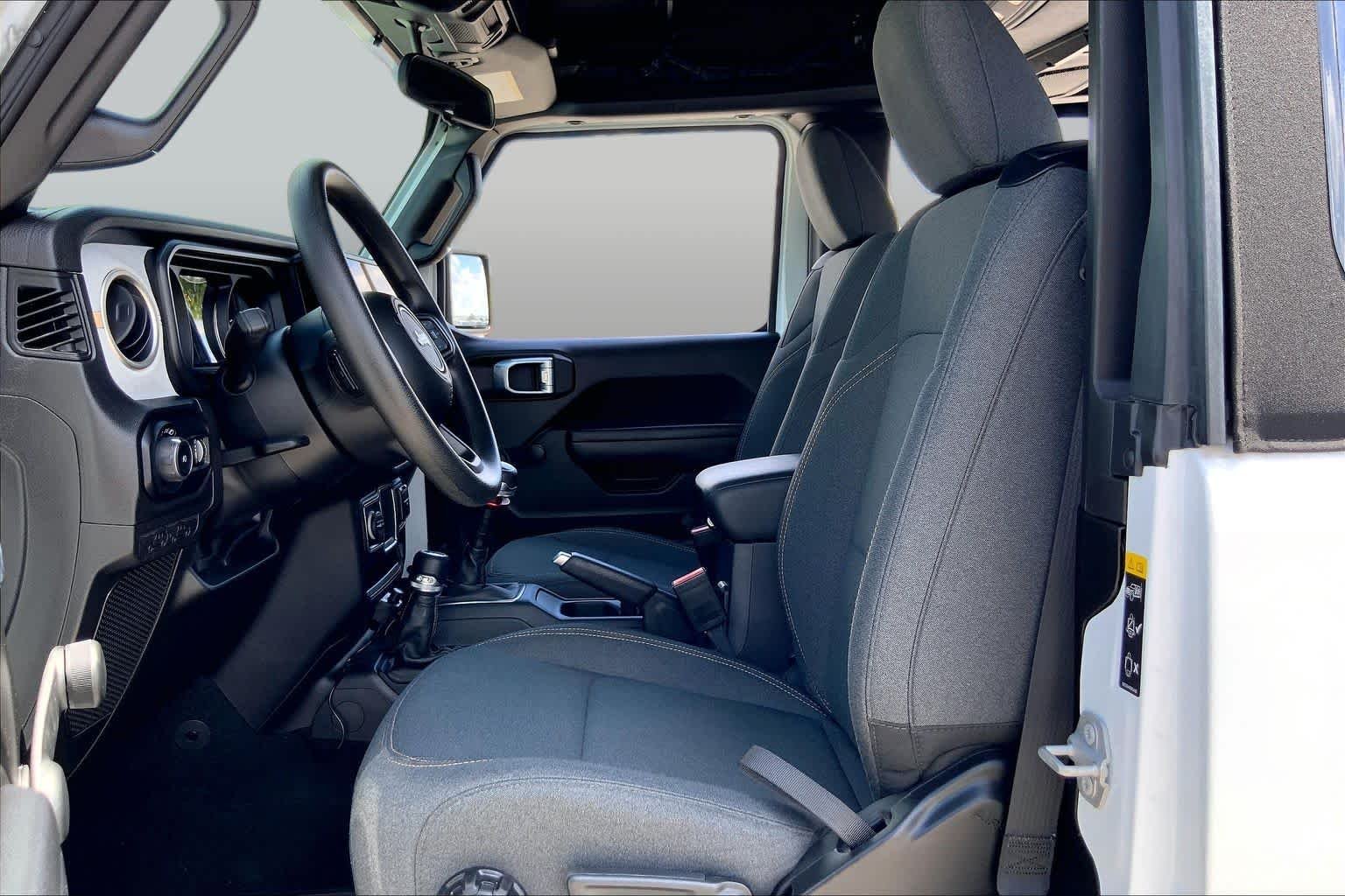 Used 2024 Bright White Clearcoat Jeep Sport image 8