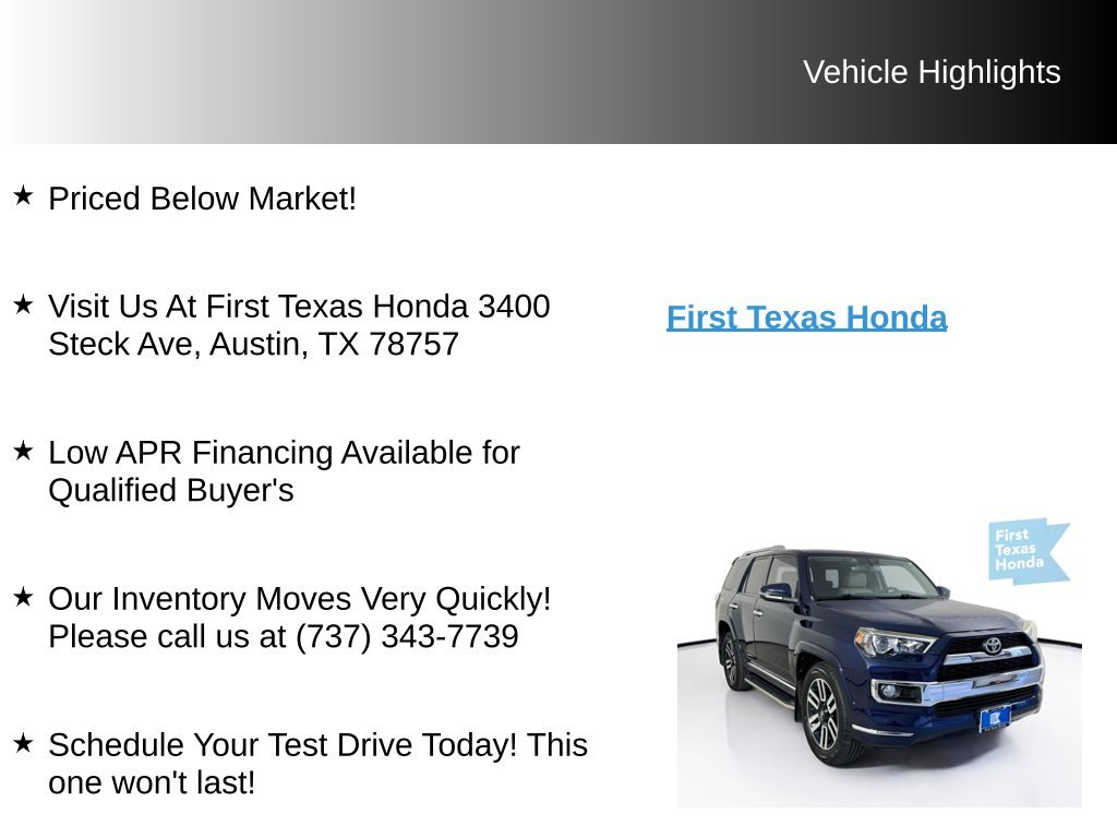 Used 2014 Nautical Blue Toyota Limited image 9