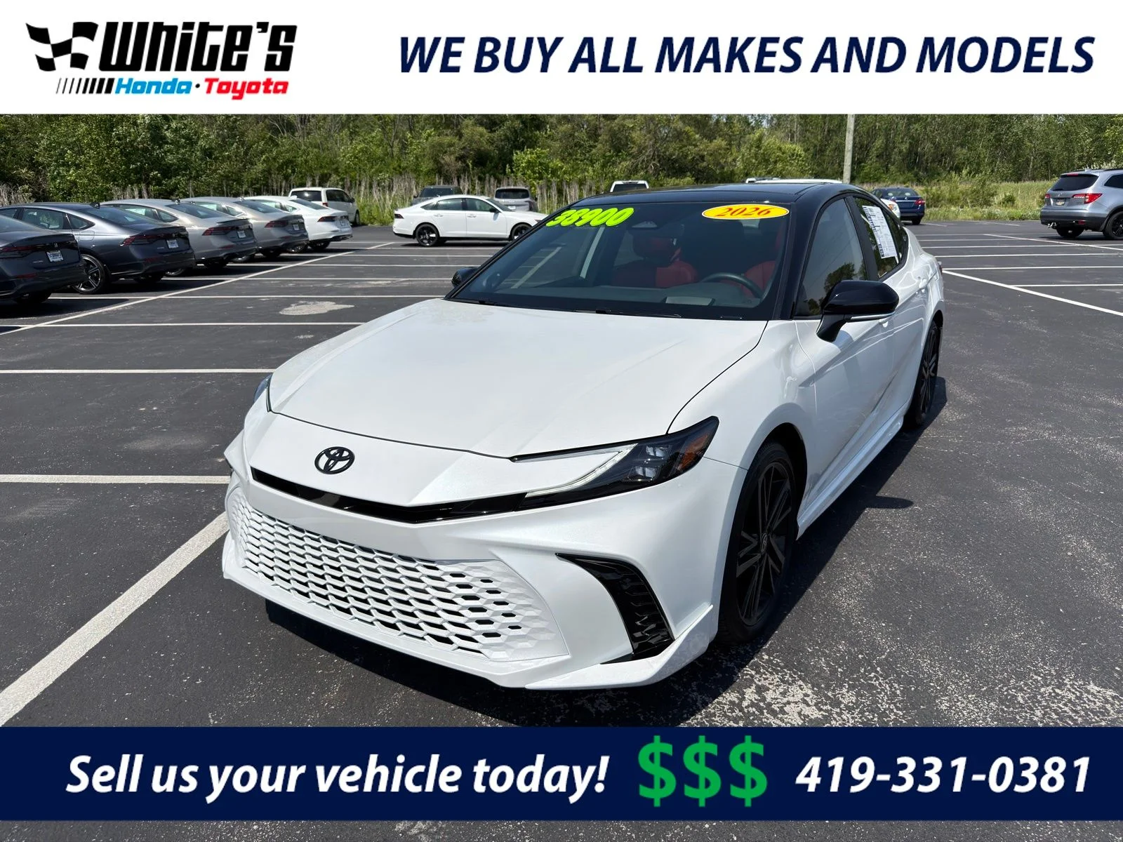 Used 2026 Midnight Black Metallic Toyota XSE image 1