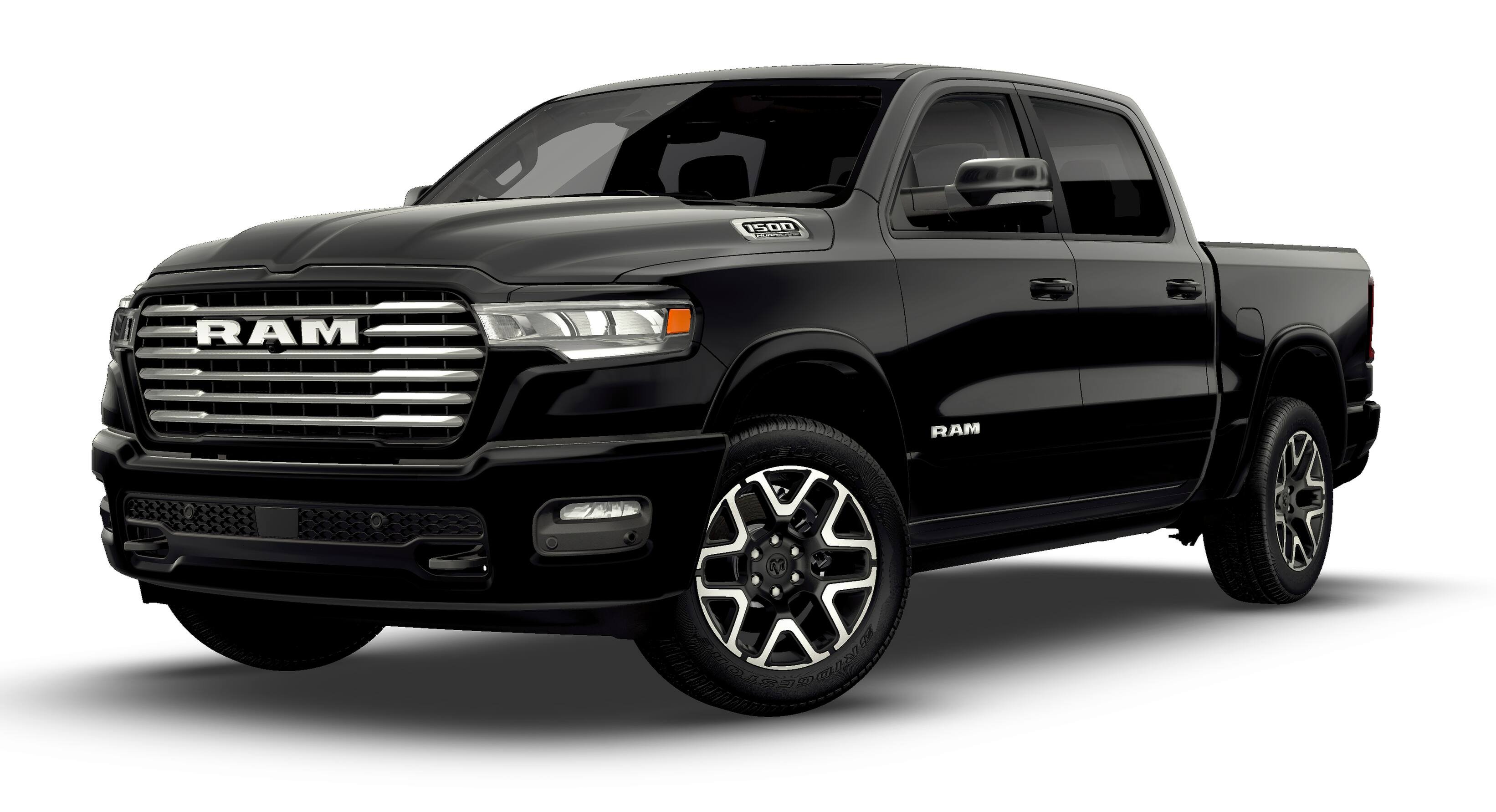 New 2026 Diamond Black Crystal Pearl-Coat Exterior Paint RAM LARAMIE image 13