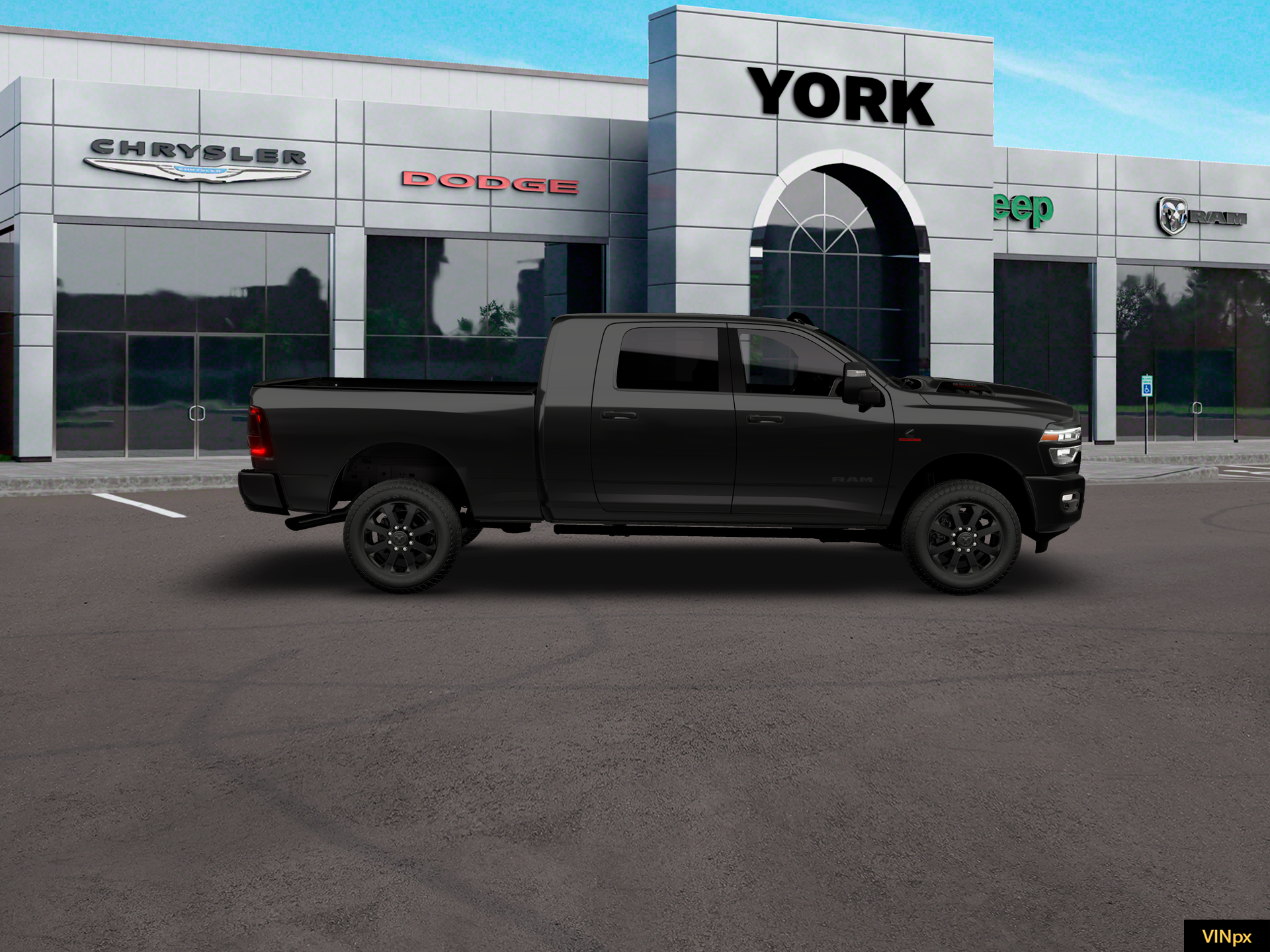 New 2026 Diamond Black Crystal Pearl-Coat Exterior Paint RAM LARAMIE image 21