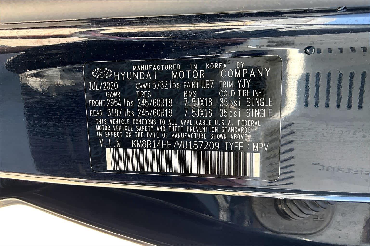 Used 2021 Moonlight Cloud Hyundai SE image 37