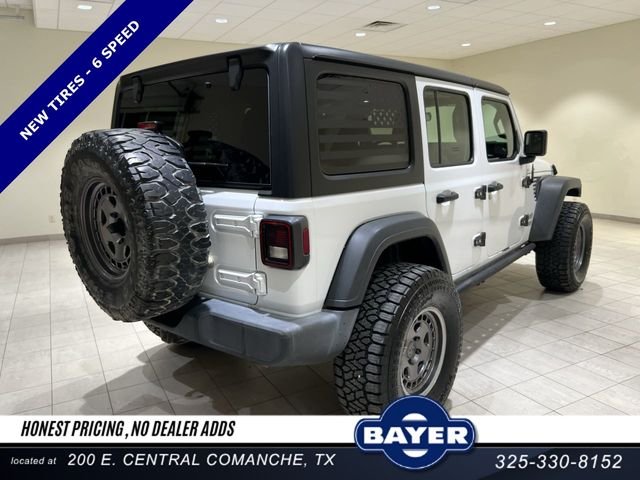 Used 2018 White Jeep Unlimited Sport image 5