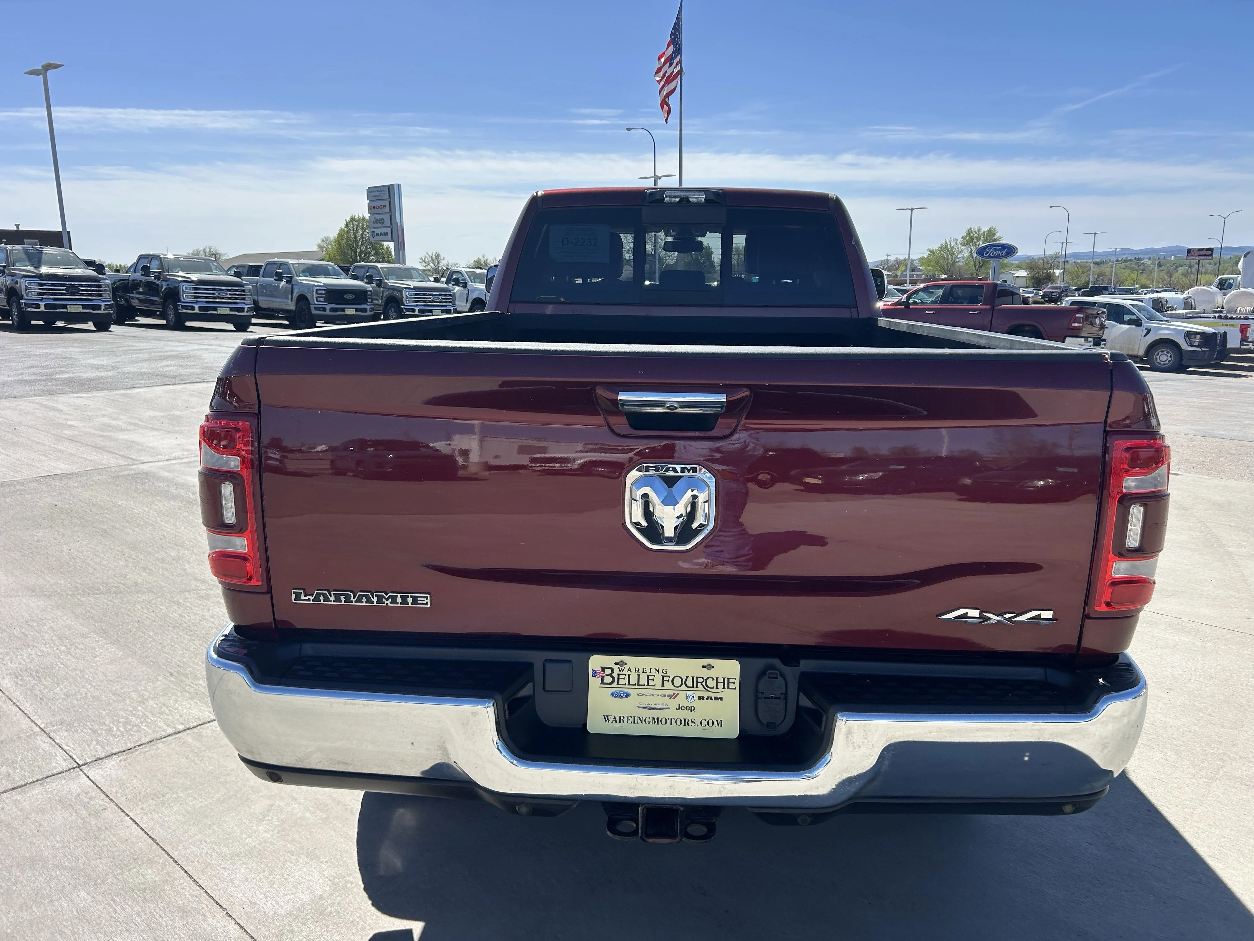 Used 2022 Delmonico Red Pearlcoat Ram Laramie image 3