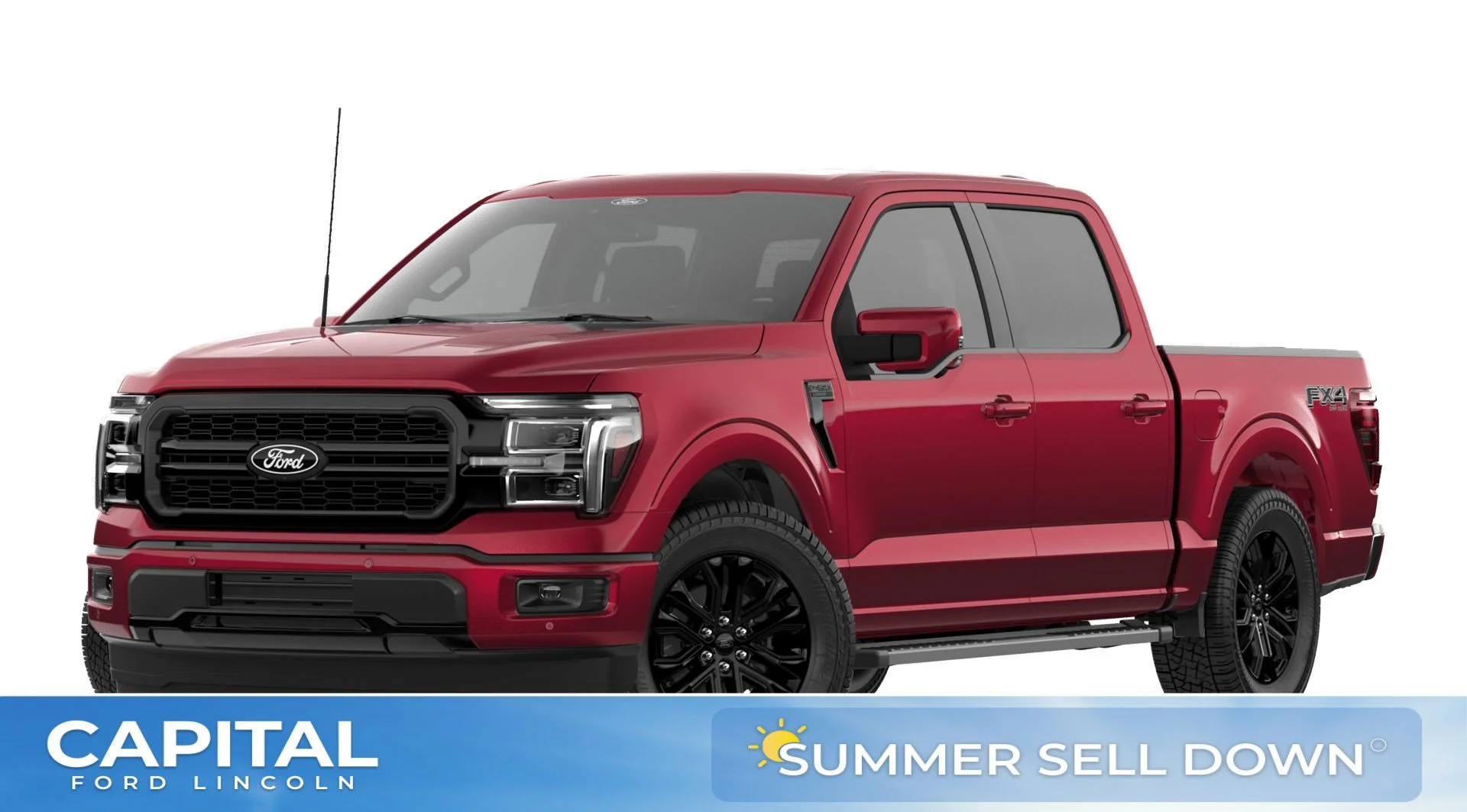 New 2026 RUBY RED METALLIC TINTED CC Ford LARIAT image 1