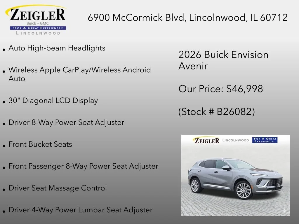 New 2026 Moonstone Gray Metallic Buick Avenir image 24