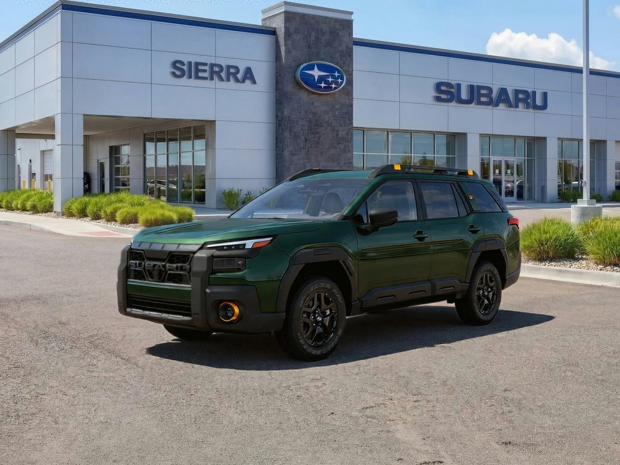New 2026 Deep Emerald Green Pearl Subaru Wilderness image 1