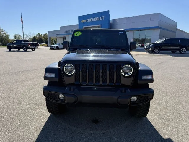 Used 2021 Black Clearcoat Jeep Unlimited Willys image 18