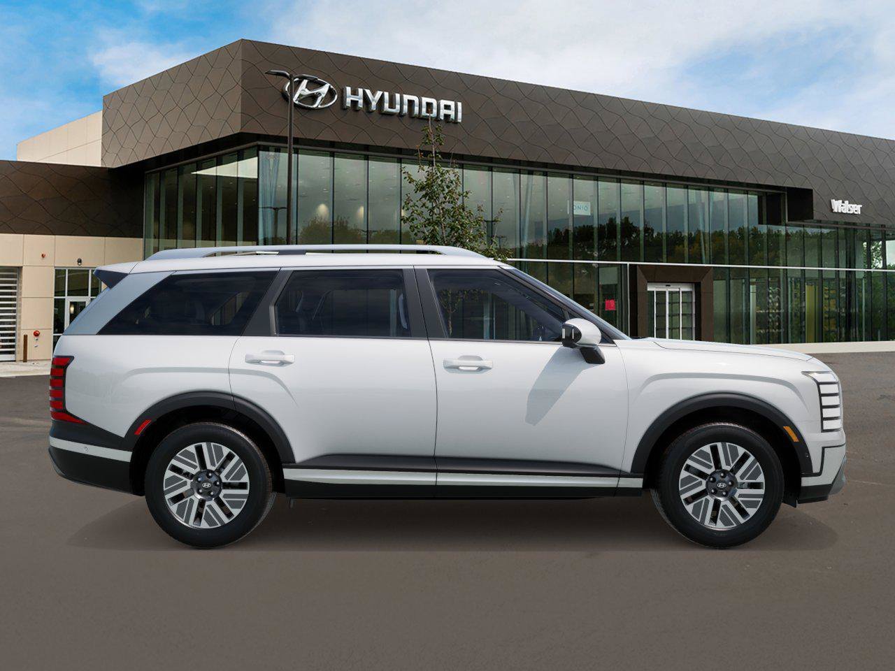 New 2027 Creamy White Pearl Hyundai SEL Premium 7P AWD image 8