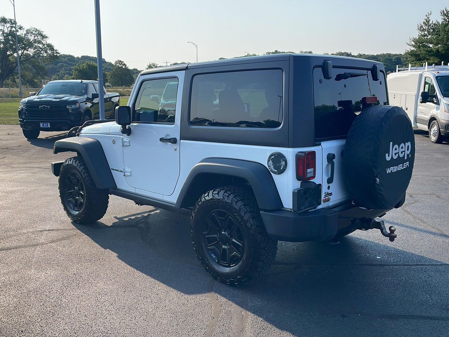Used 2016 Bright White Clearcoat Jeep Willys Wheeler image 3
