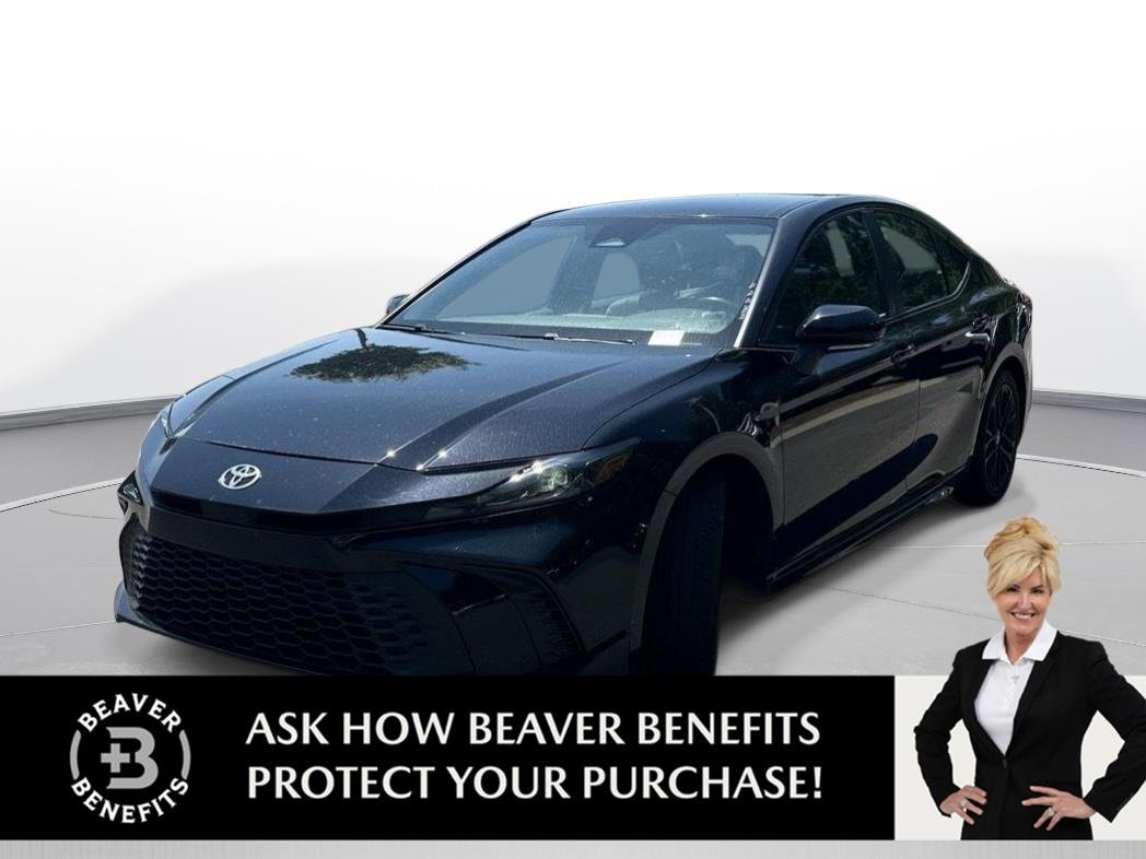 Used 2025 Midnight Black Metallic Toyota SE image 1