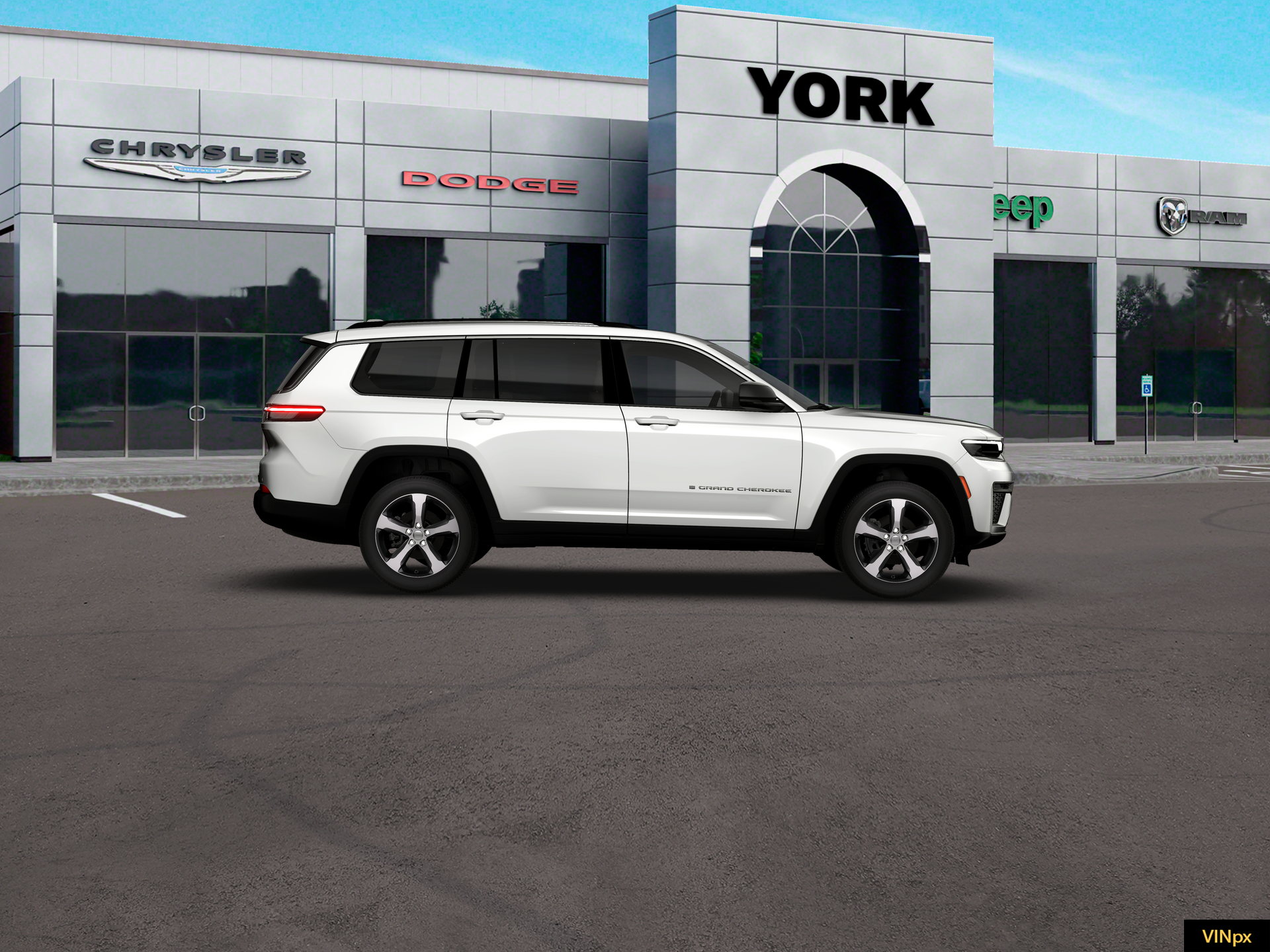 New 2026 Bright White Clear-Coat Exterior Paint Jeep Limited image 9