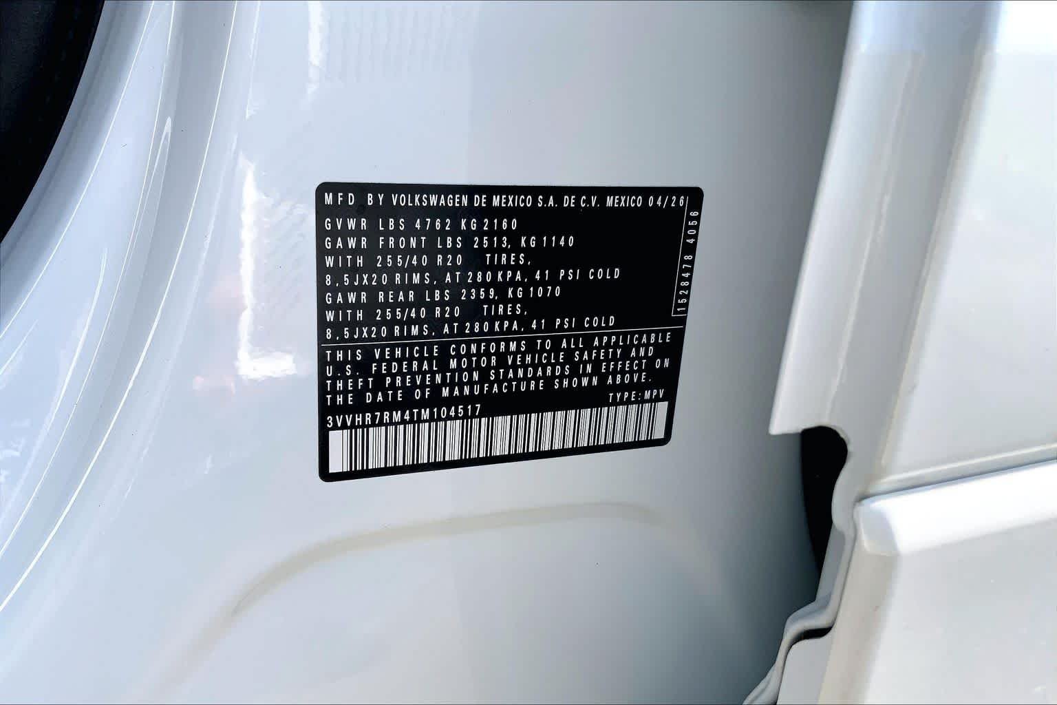 New 2026 Opal White Pearl Volkswagen SE R-Line Black image 22