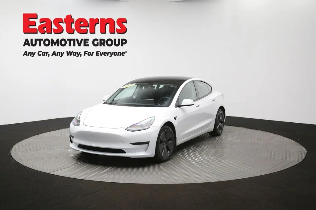 Used 2021 White Tesla Standard Range Plus image 49