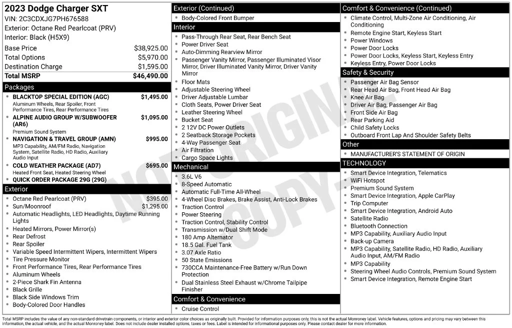 Certified Used 2023 Red Dodge SXT image 39