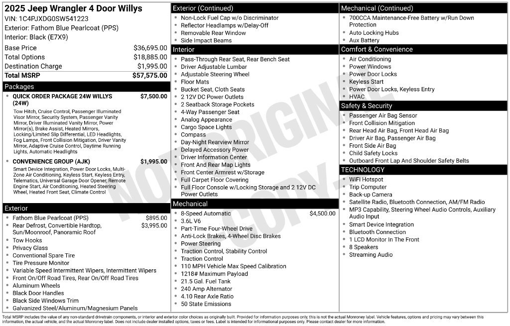 Used 2025 Blue Jeep Willys image 4