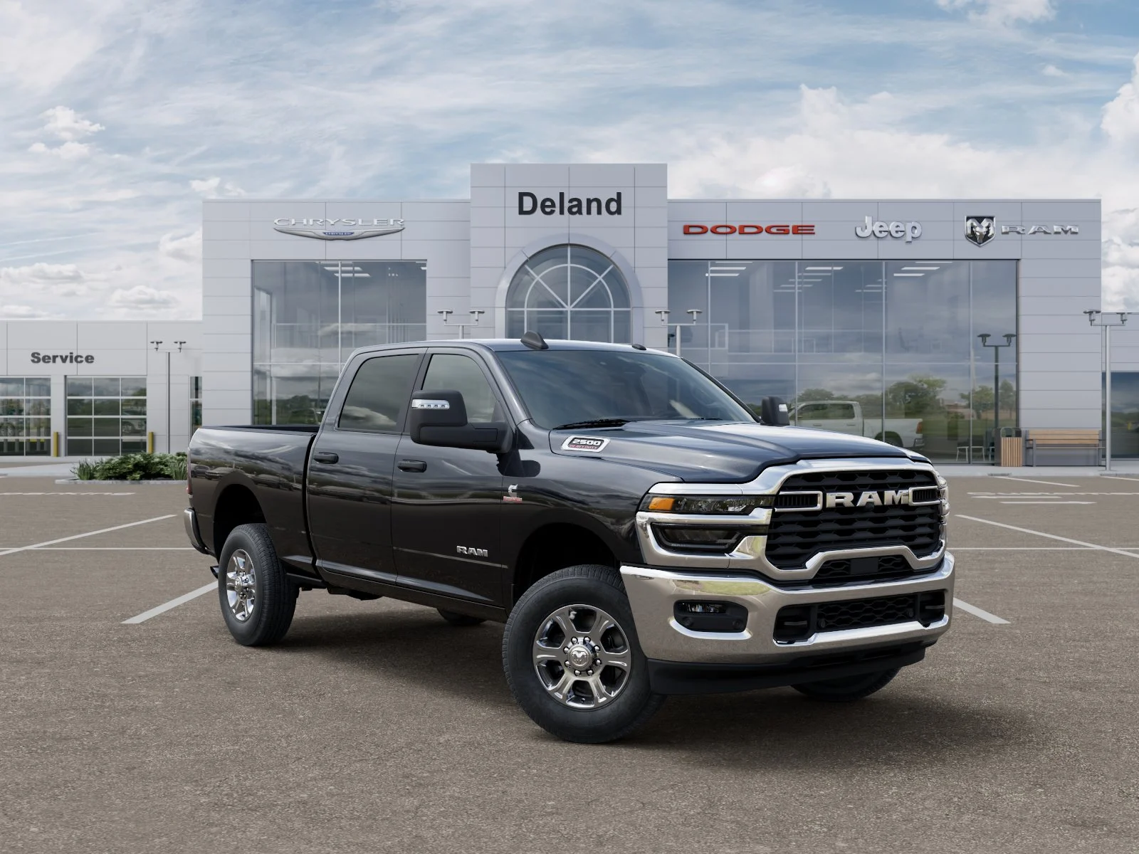 New 2026 Diamond Black Crystal Pearl-Coat Exterior Paint RAM Big Horn image 38