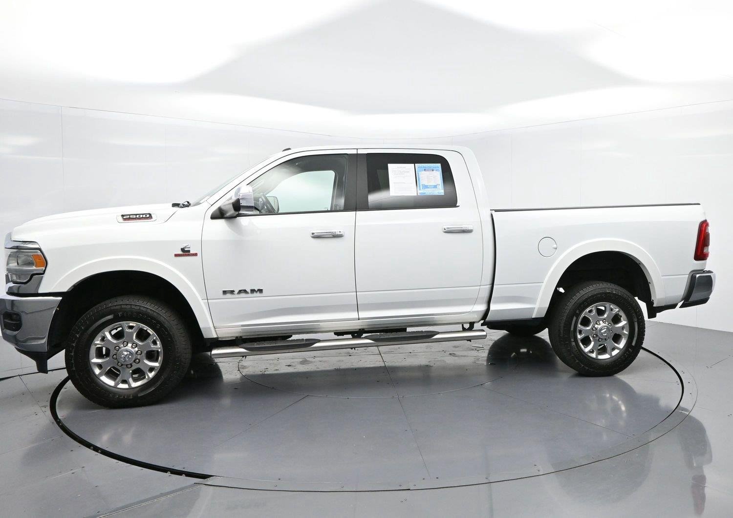 Used 2022 Bright White Clearcoat Ram Laramie image 3