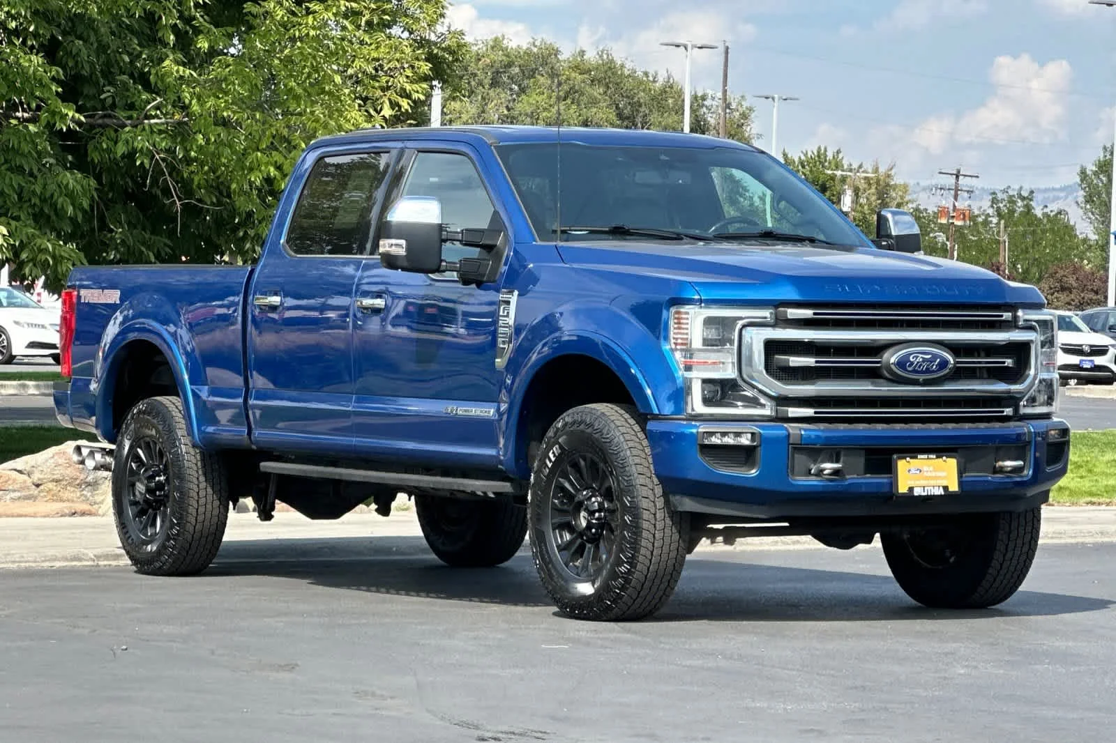 Certified Used 2022 Atlas Blue Metallic Ford Platinum image 9