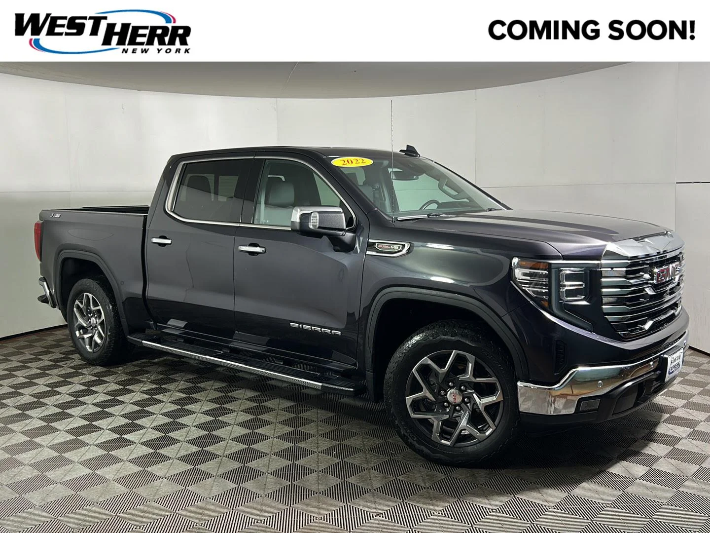 Used 2022 Titanium Rush Metallic GMC SLT image 1