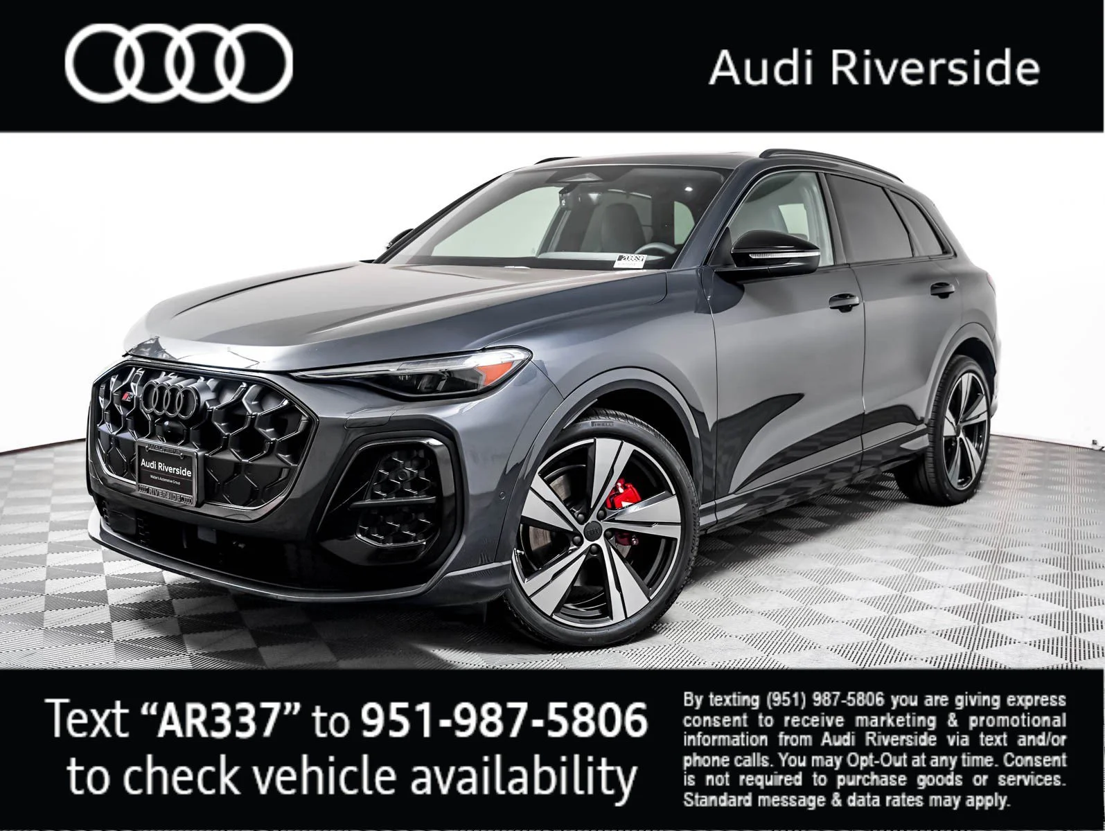 New 2026 Tambora Gray Metallic Audi Premium Plus image 1