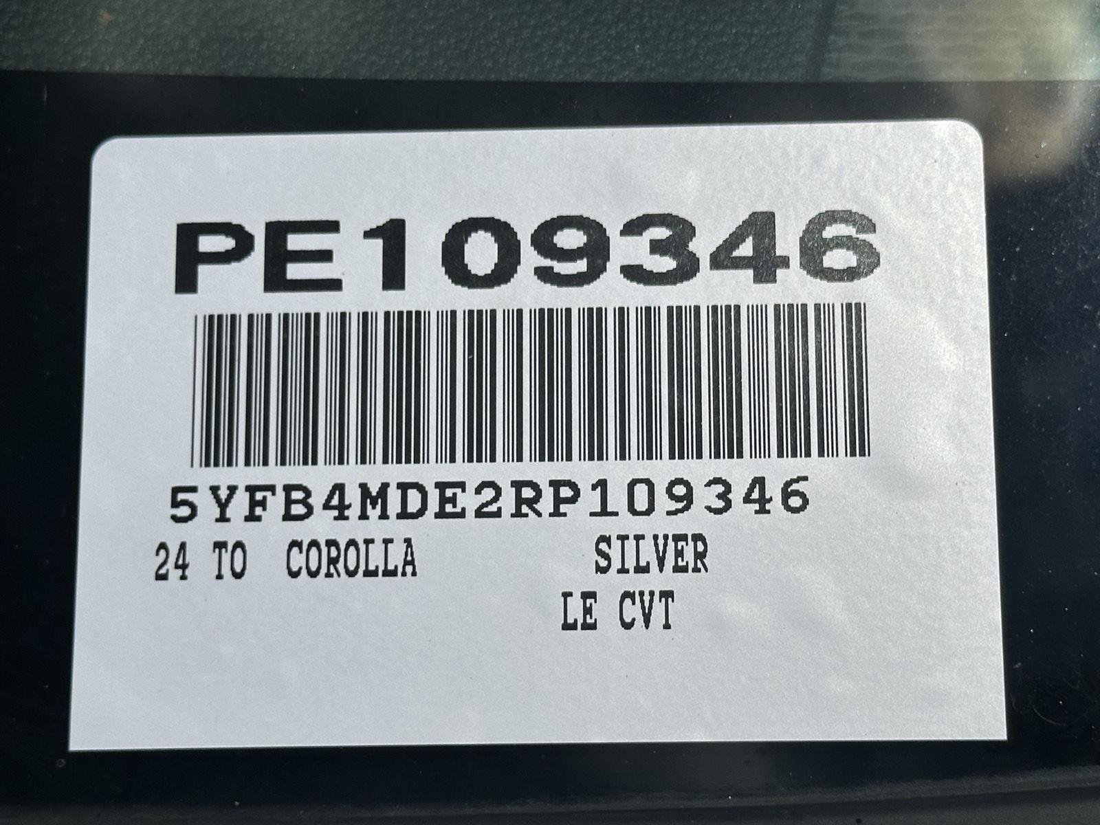 Certified Used 2024 Classic Silver Metallic Toyota LE image 15