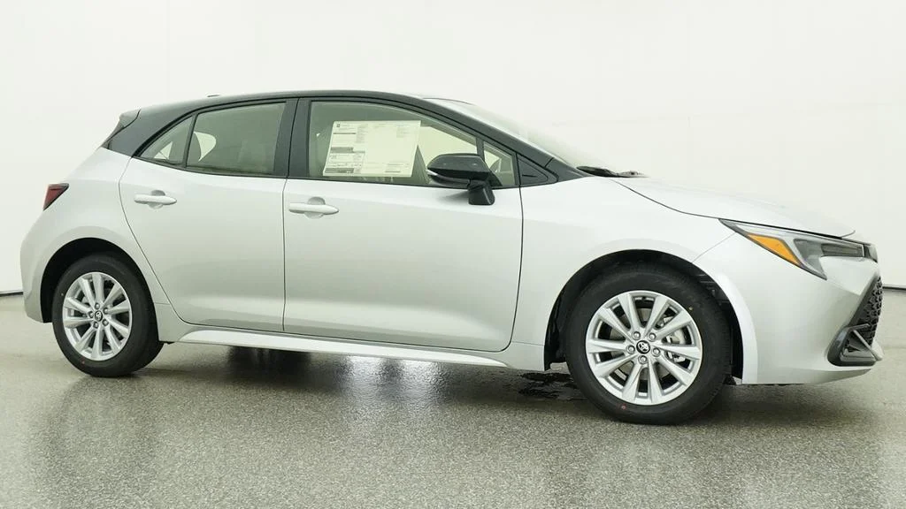 New 2027 Classic Silver Metallic with Black roof Toyota SE image 22